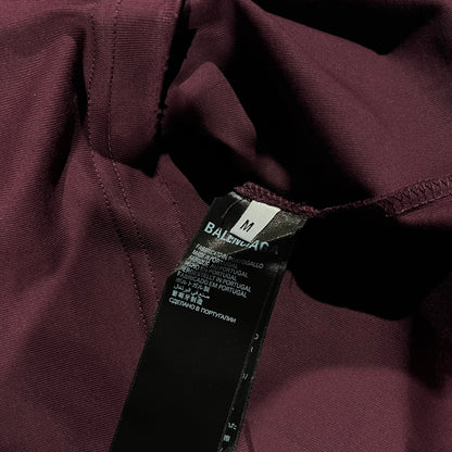 Remera Balenciaga Tape Bordó M