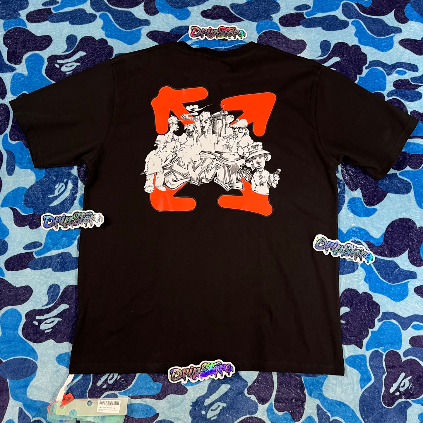 Remera Off White Graffiti Arrow L