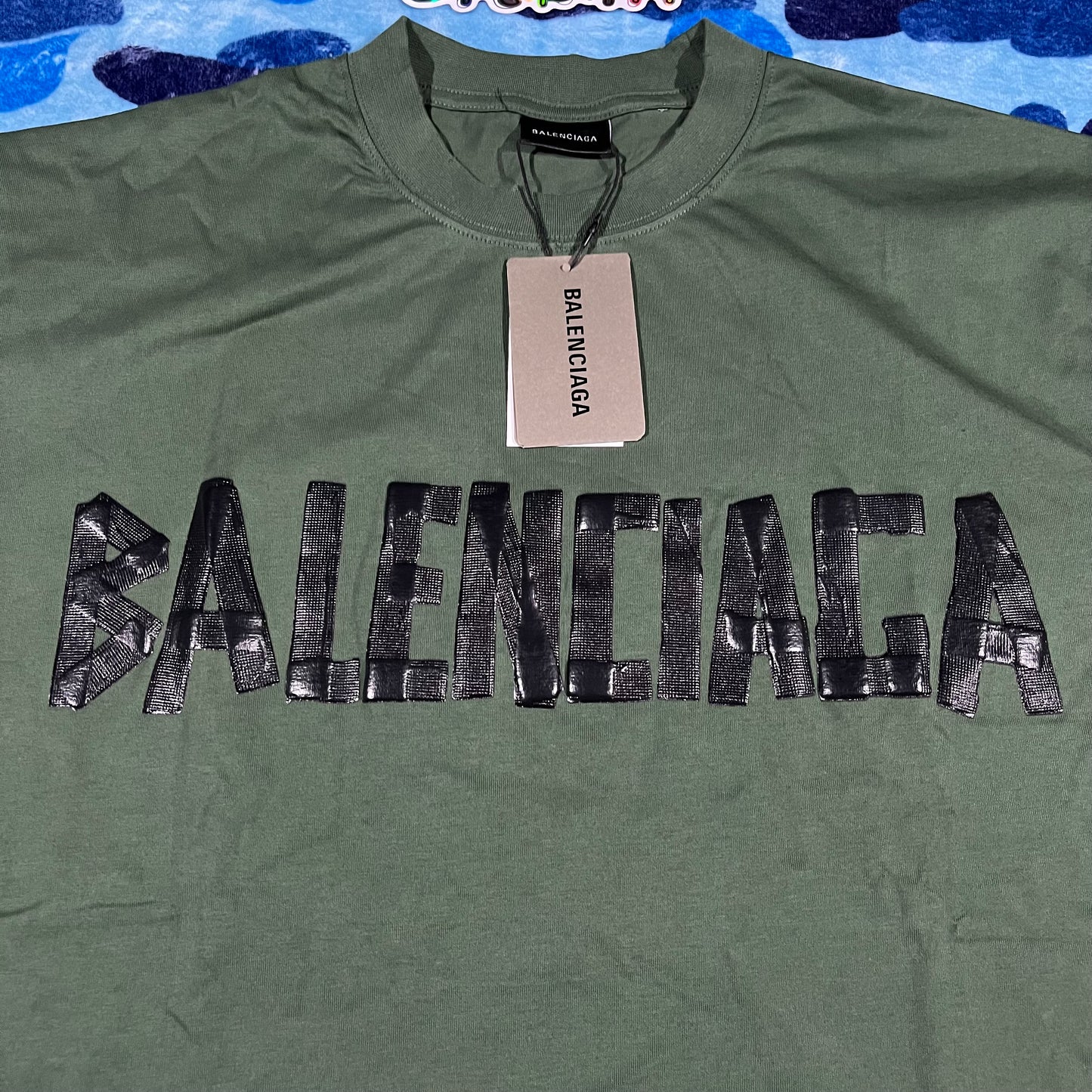 Remera Balenciaga Tape Verde M