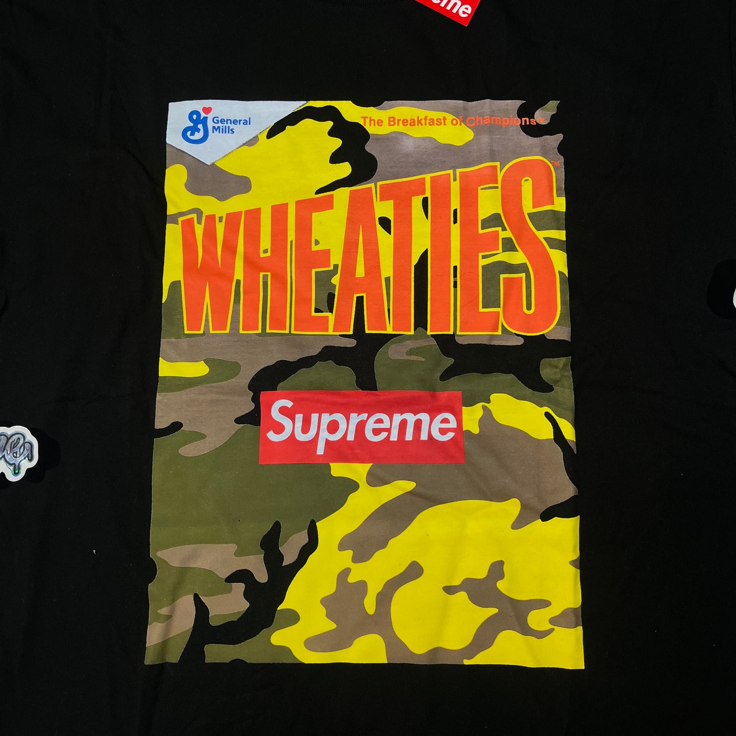 Remera Supreme Wheaties Negra XL