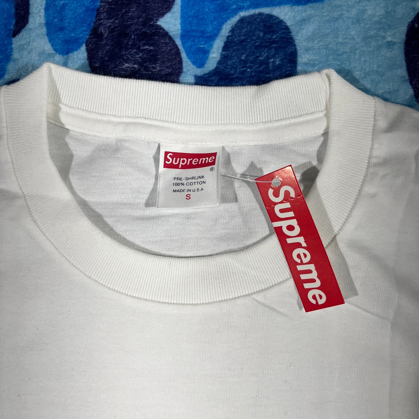 Remera Supreme Blood Blanca S