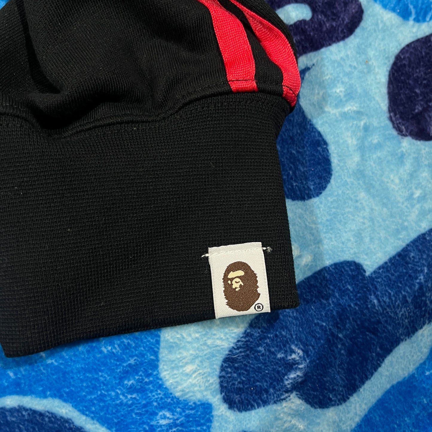 Bape x Adidas Shark Full Zip Hoodie Black