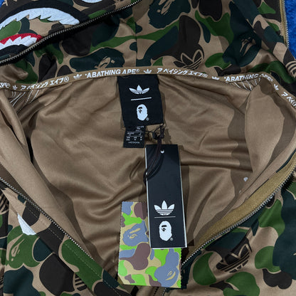 Campera Bape x Adidas Shark Verde Camo XXL