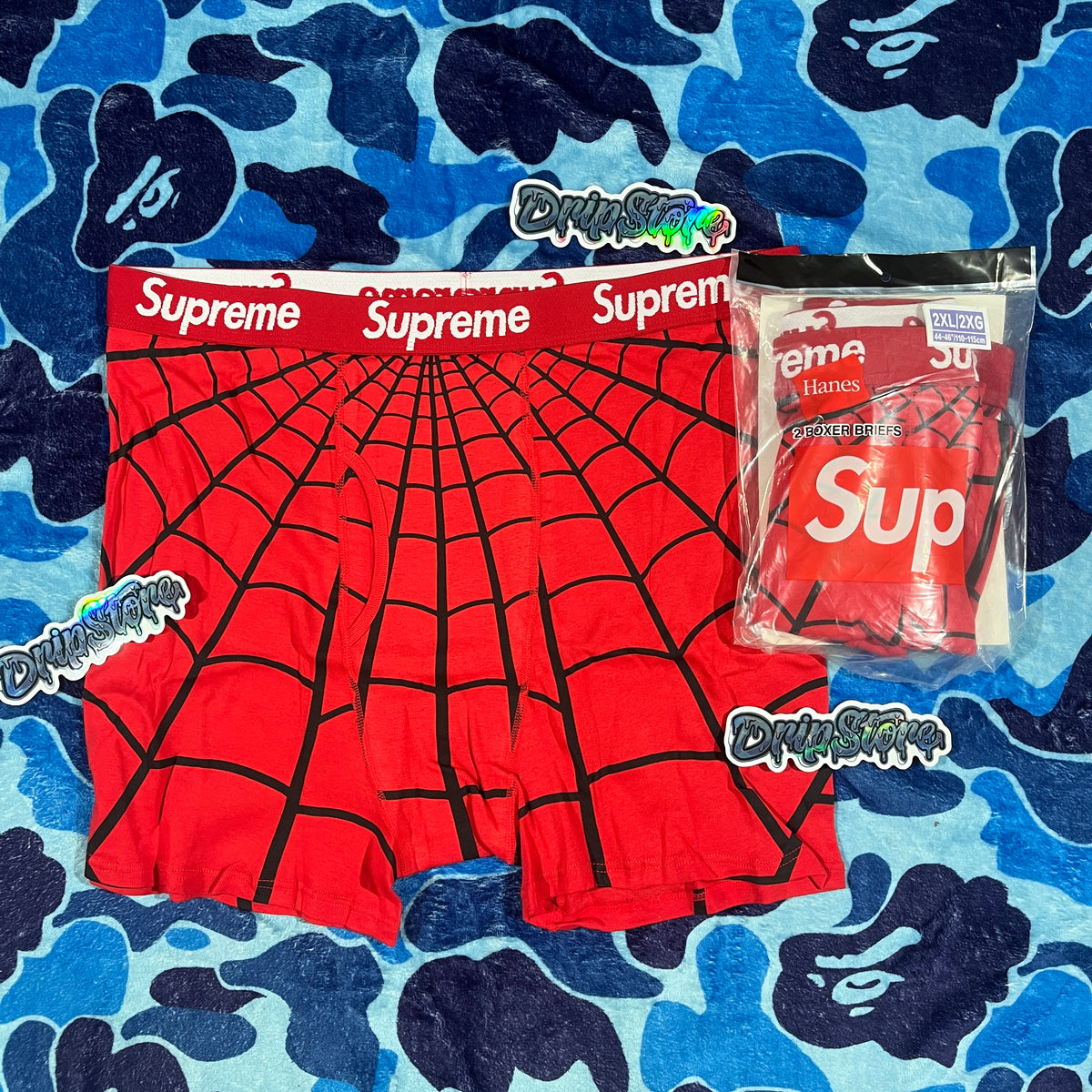 Boxer Supreme Spider-Man Rojo XXL x2