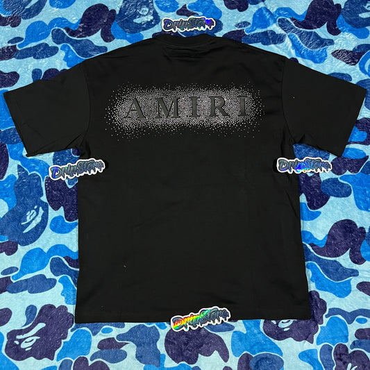 Remera Amiri Strass Negra XL
