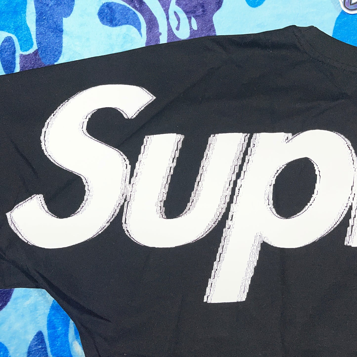 Remera Supreme Intarsia Negra XL