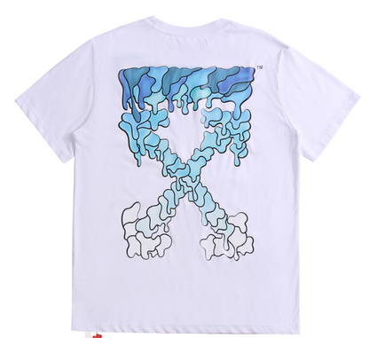 OFF-WHITE BLUE MARKER S/S OVER TEE WHITE