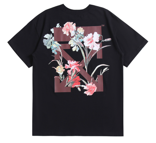 OFF-WHITE FLORAL ARROWS TEE BLACK