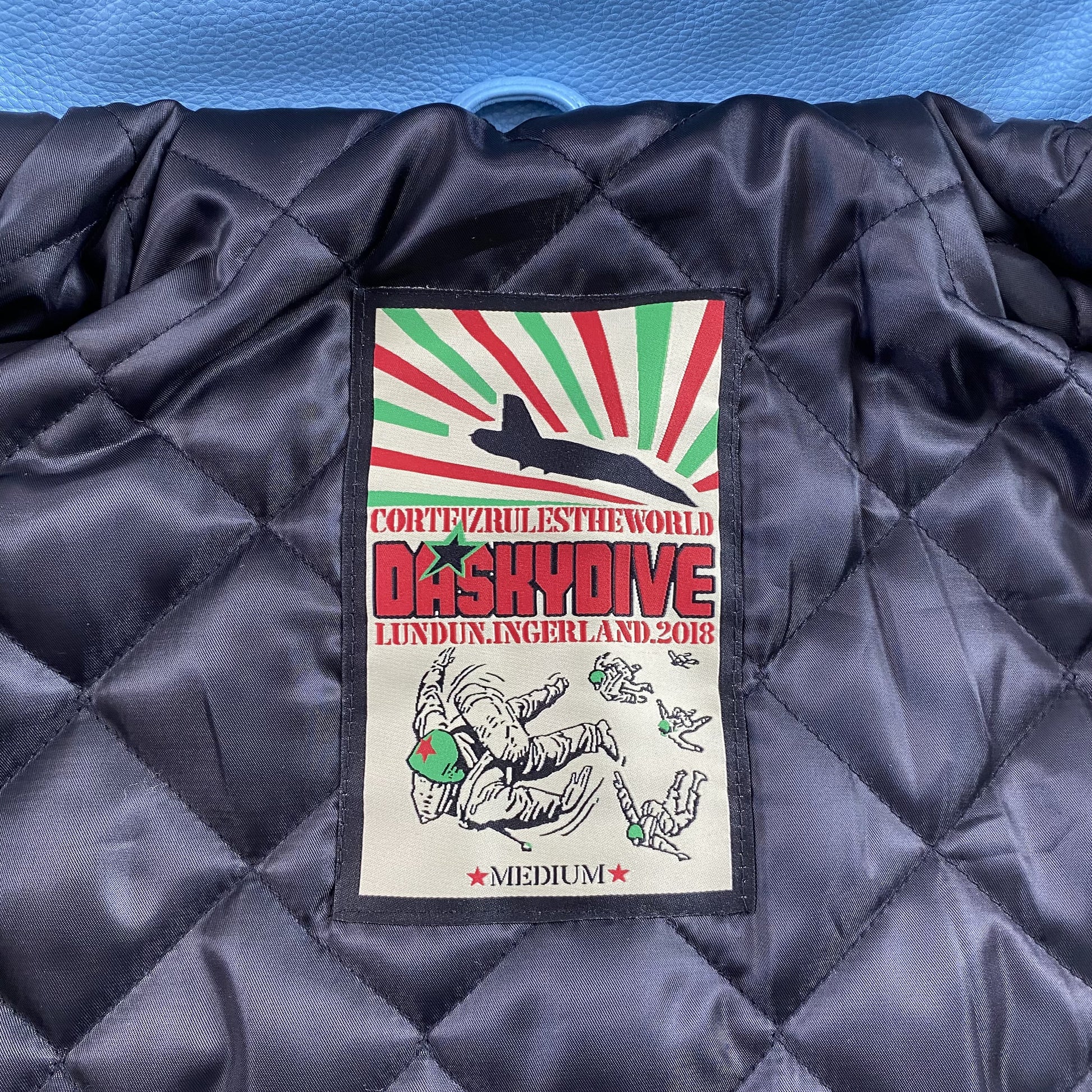 Corteiz-Leather-Jacket-Blue-8-Drip Store Argentina