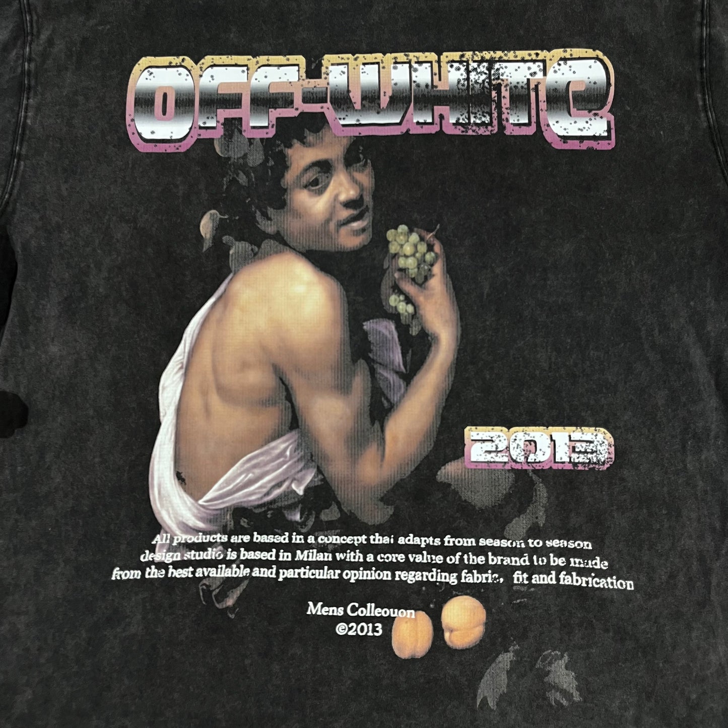 Remera Off White Digit Bacchus L