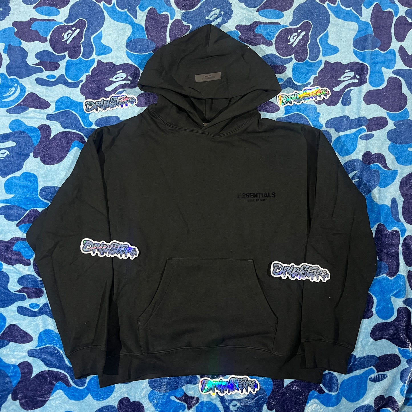 Buzo Essentials Negro L-XL