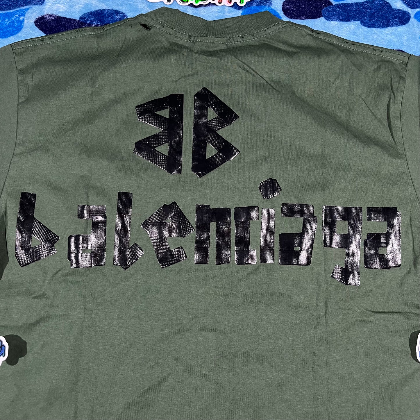 Remera Balenciaga Tape Verde M