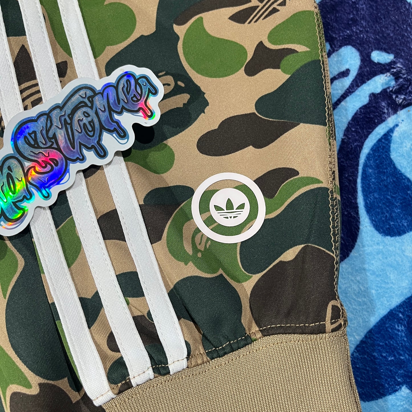 Campera Bape x Adidas Shark Verde Camo XXL