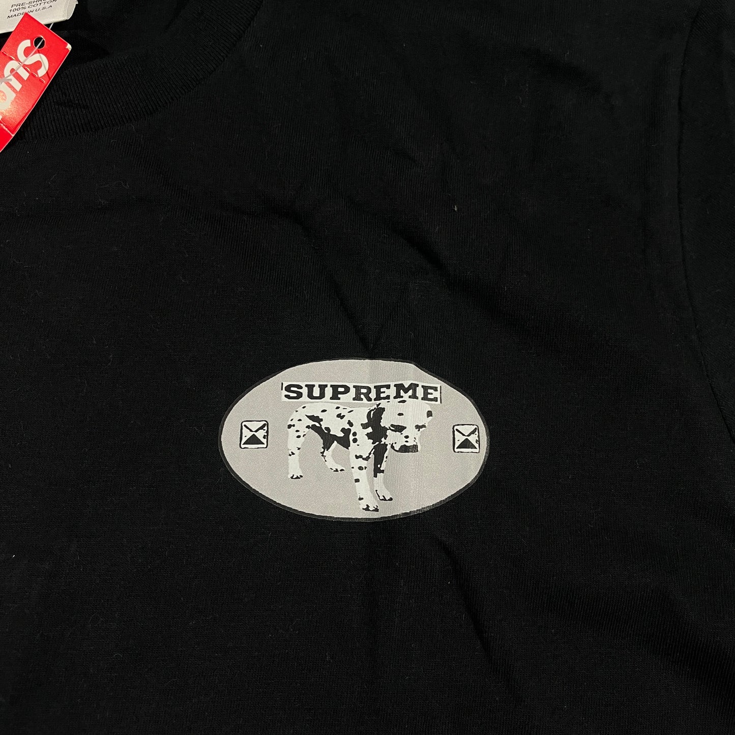 Remera Supreme Dalmatian Negra L