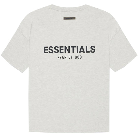 FEAR OF GOD ESSENTIALS TEE LIGHT HEATHER OATMEAL