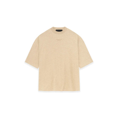 FEAR OF GOD ESSENTIALS SMALL LOGO TEE GOLD HEATHER