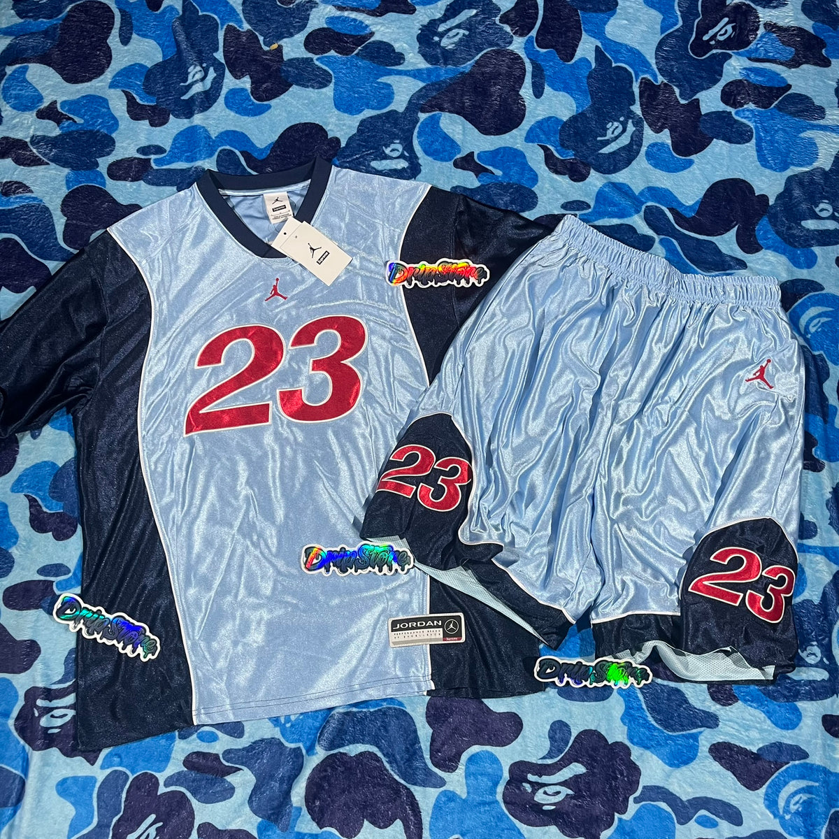 Supreme Jordan Warm Up Tracksuit Light Blue