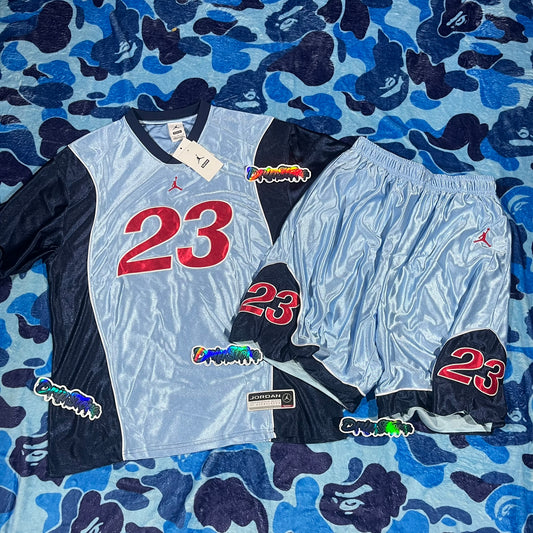 Supreme Jordan Warm Up Tracksuit Light Blue