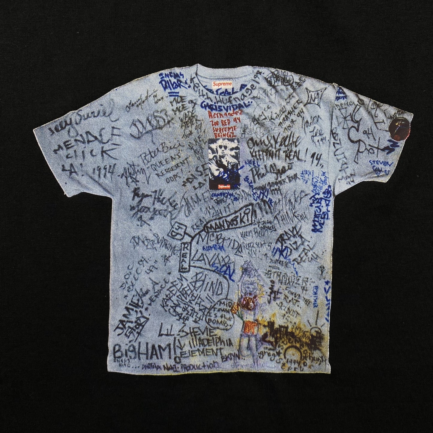 Supreme-30th-Anniversary-First-Tee-Black-3-Drip Store Argentina