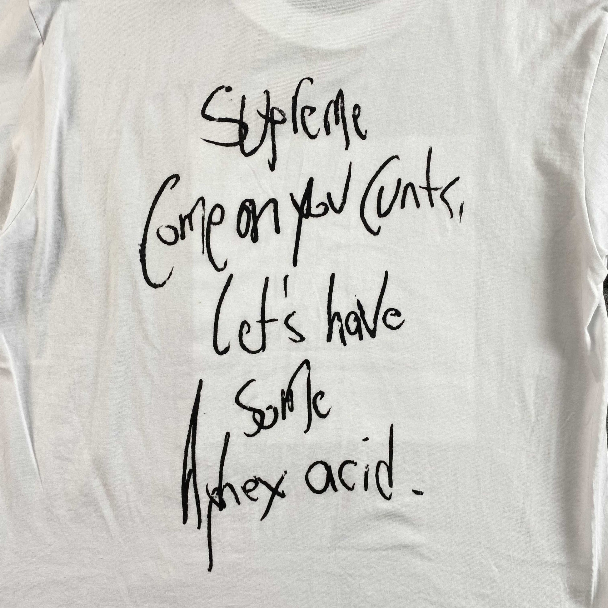 Supreme Aphex Twin Windowlicker Tee White-Drip Store Argentina