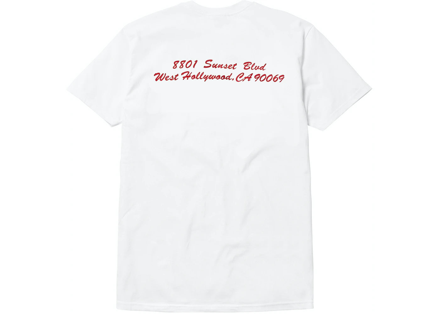 SUPREME WEST HOLLYWOOD BOX LOGO TEE WHITE