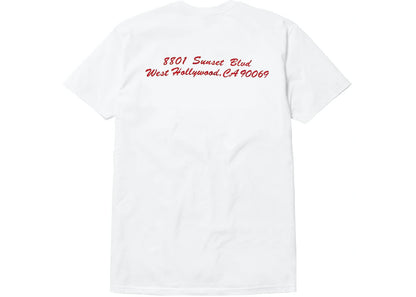 SUPREME WEST HOLLYWOOD BOX LOGO TEE WHITE