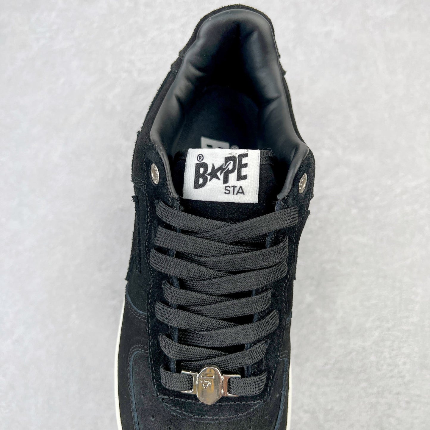A Bathing Ape Bape Sta Black Suede