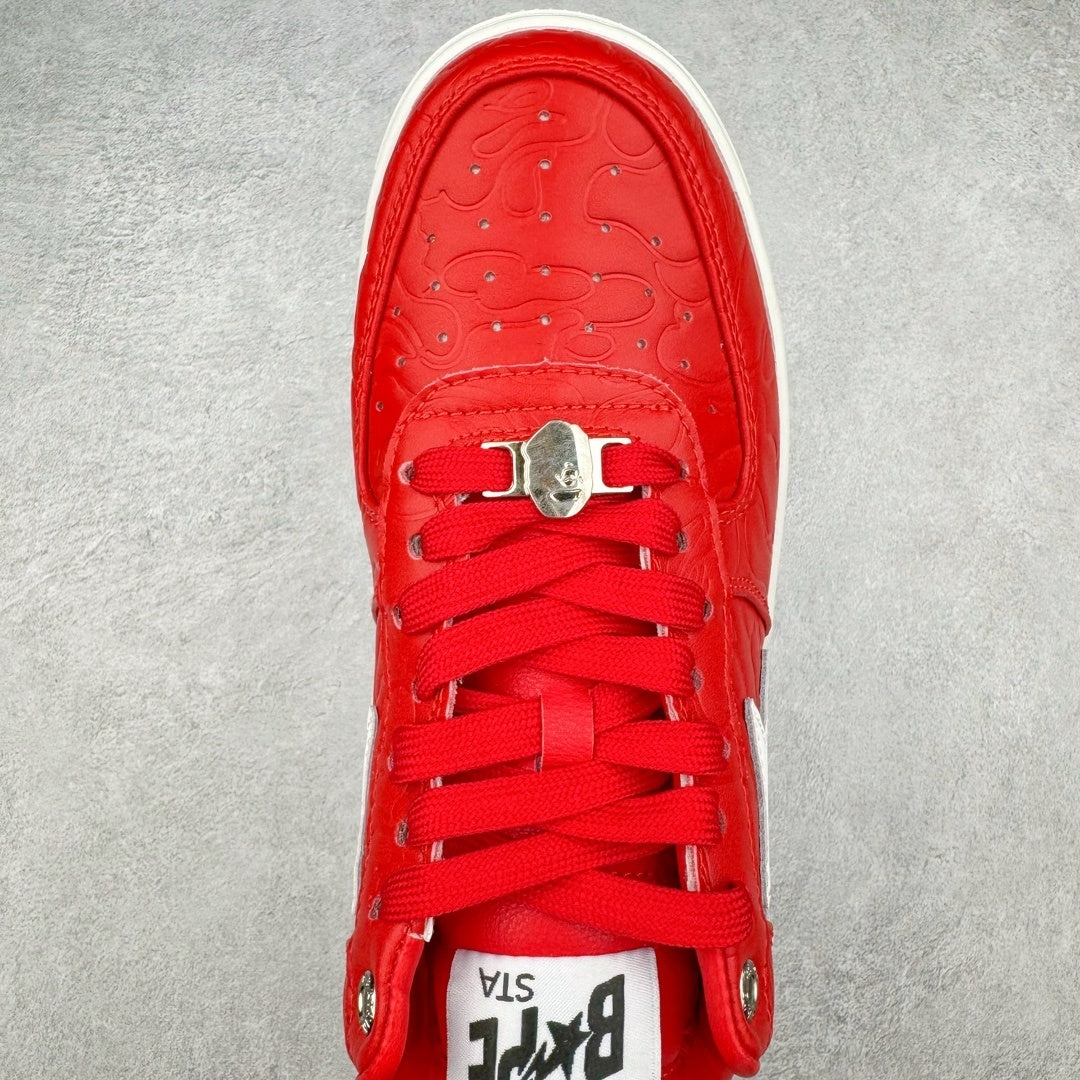 A Bathing Ape Bape Sta Low #3 Line Camo Red