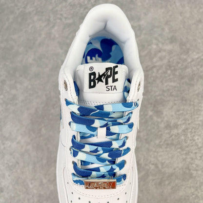 A Bathing Ape Bape Sta Low White ABC Camo Blue