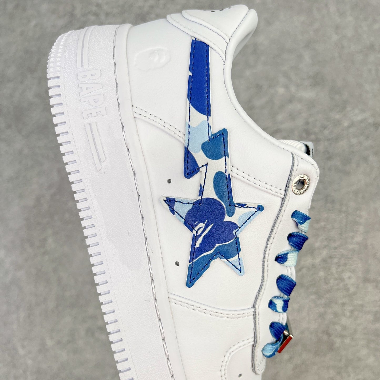 A Bathing Ape Bape Sta Low White ABC Camo Blue