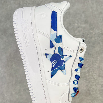 A Bathing Ape Bape Sta Low White ABC Camo Blue