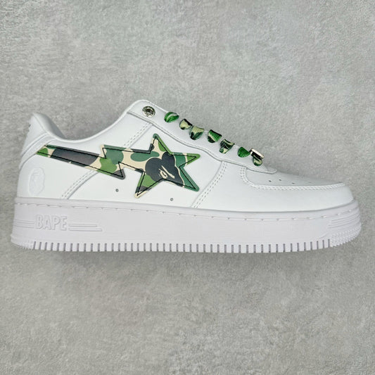 A Bathing Ape Bape Sta Low White ABC Camo Green