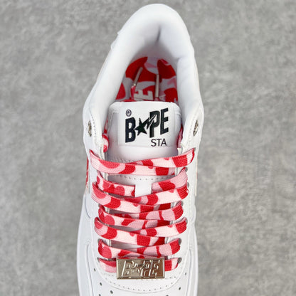 A Bathing Ape Bape Sta Low White ABC Camo Pink