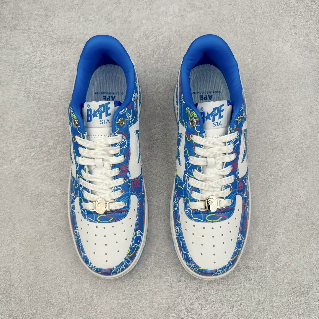 A Bathing Ape Bape Sta Medicom Toy Bearbrick Camo Blue