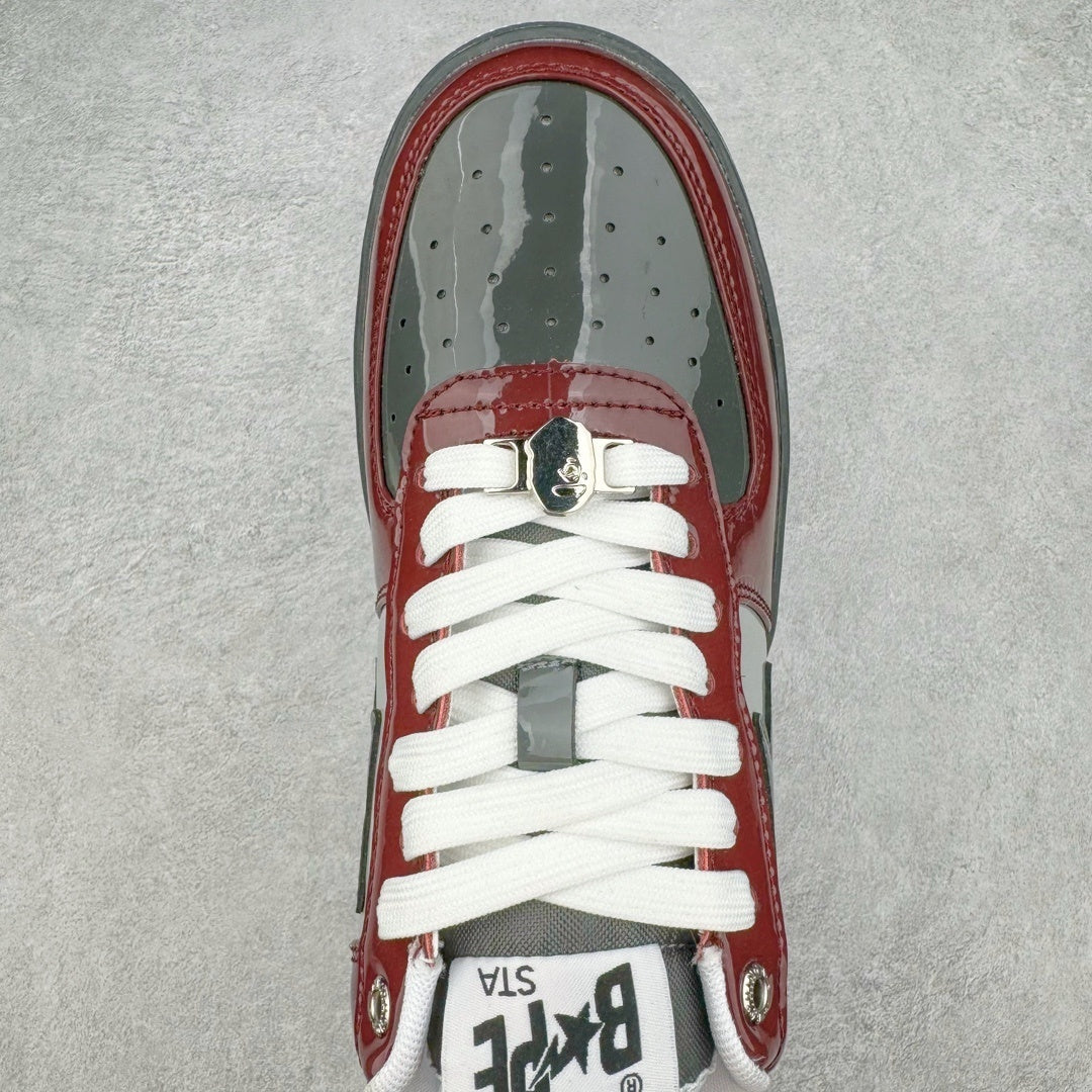 A Bathing Ape Bape Sta Nostalgic Burgundy Grey