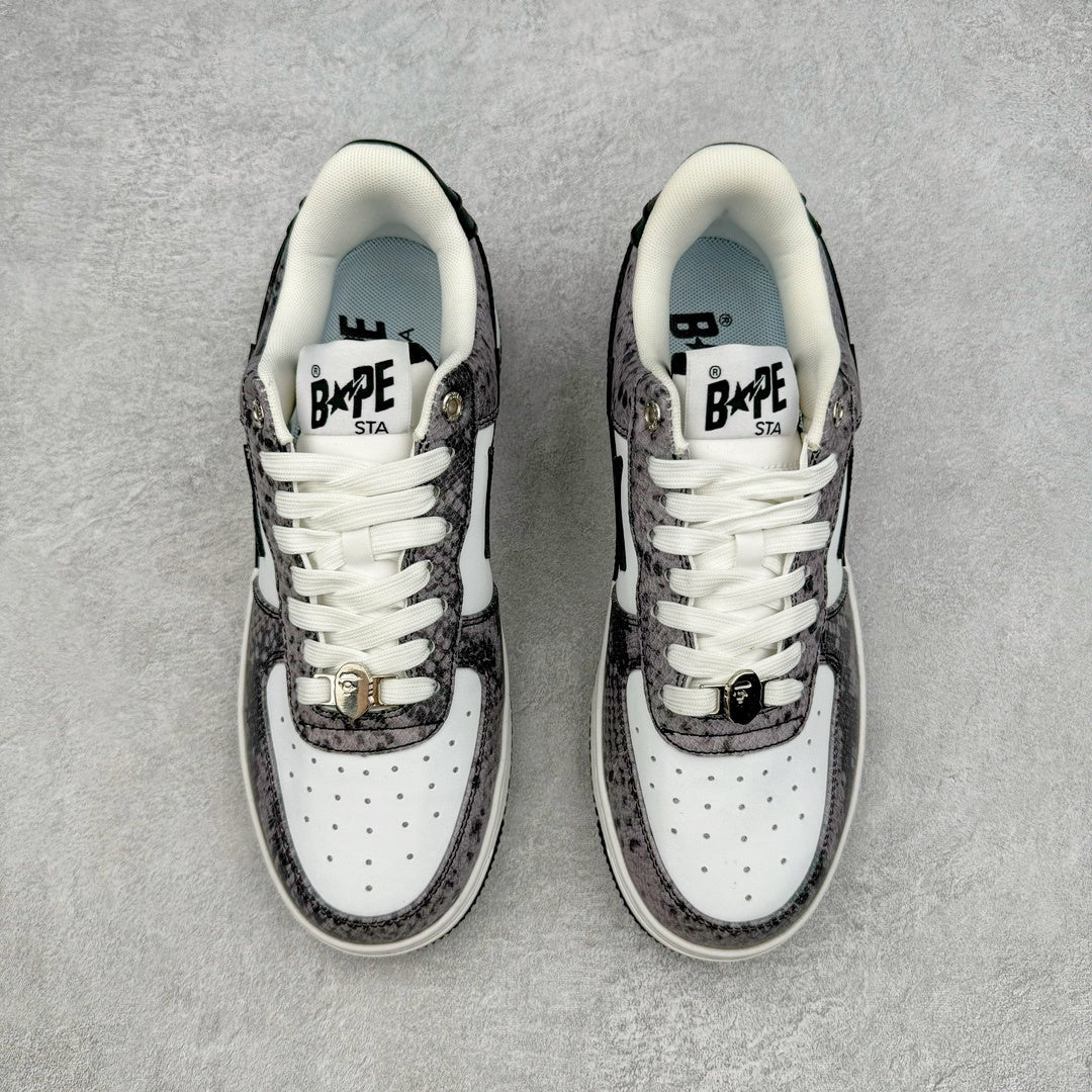 A Bathing Ape Bape Sta Snake Skin Black