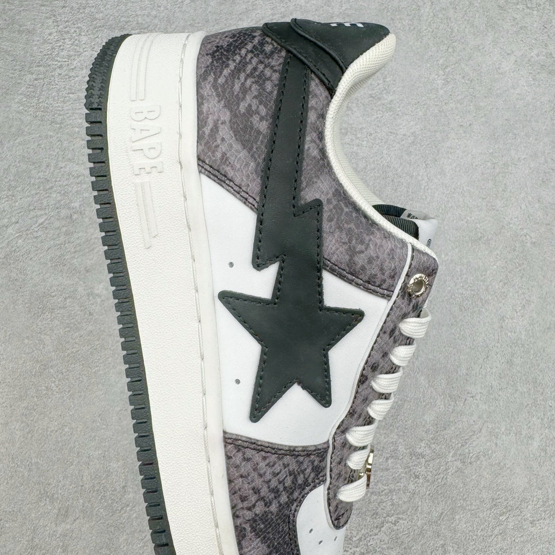 A Bathing Ape Bape Sta Snake Skin Black