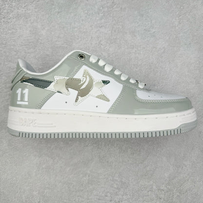 A Bathing Bape Sta White Silver Grey