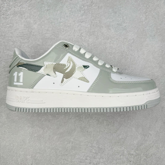 A Bathing Bape Sta White Silver Grey