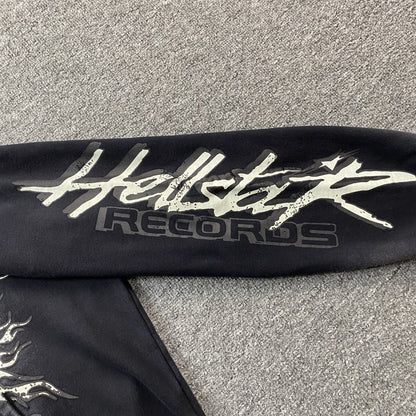 HELLSTAR STUDIOS RECORDS HOODIE BLACK