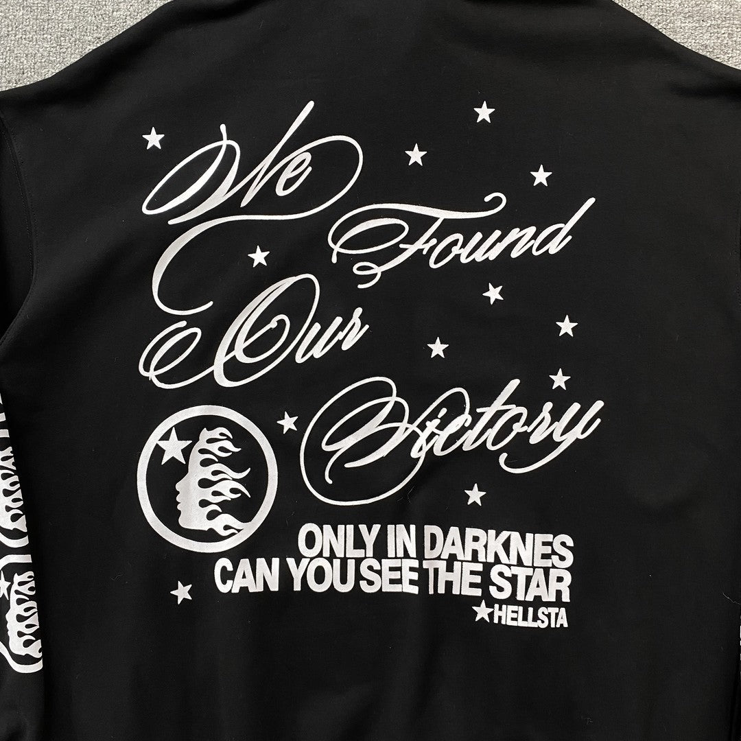 HELLSTAR PATH TO PARADISE “WE FOUND OUR VICTORY” HOODIE BLACK