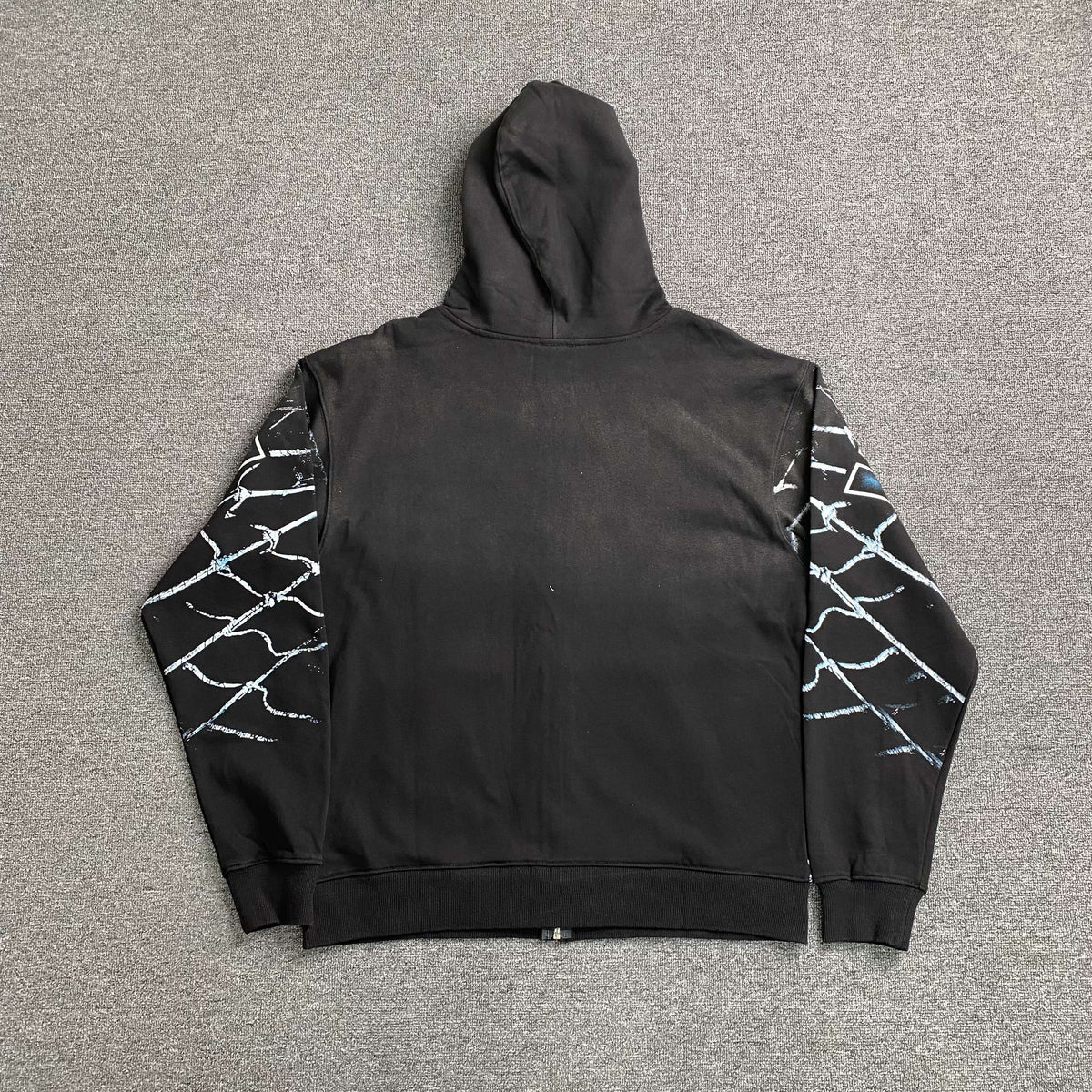 Vale Forever Widow Big Zip Up Hoodie Black