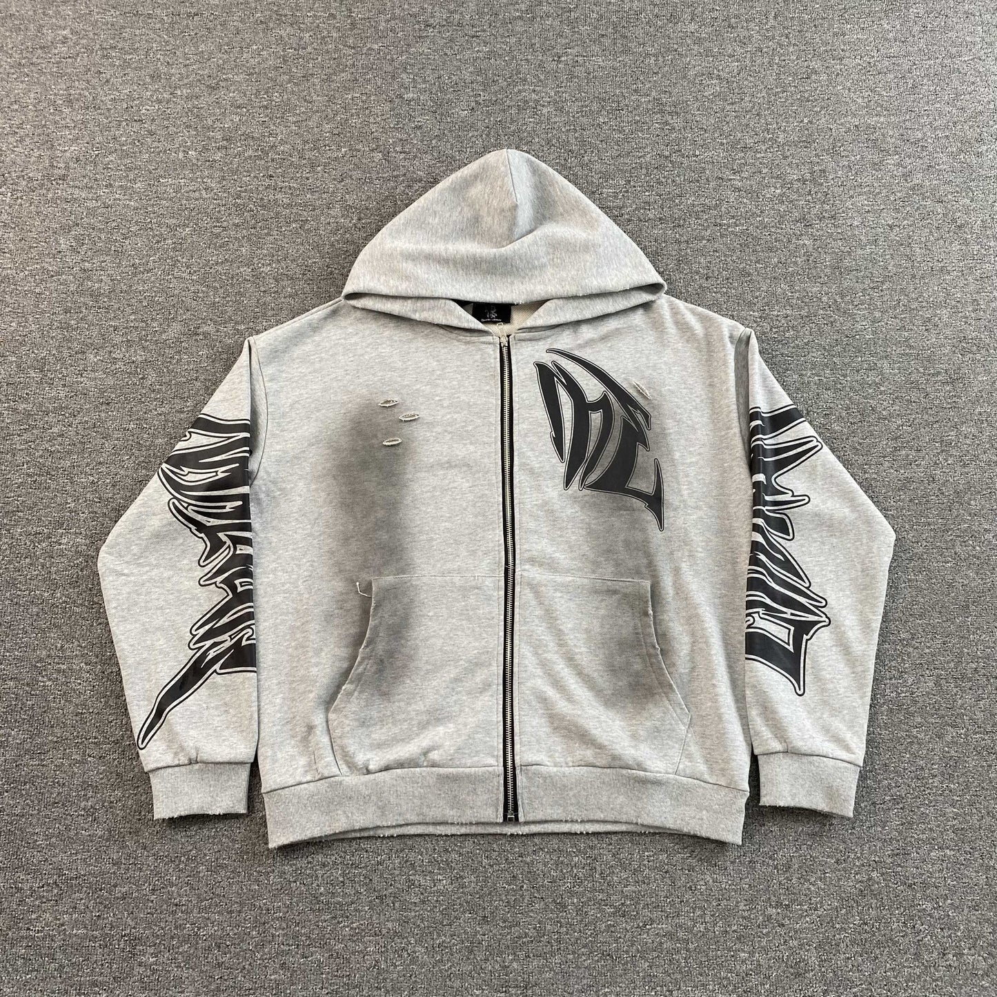 Mixed Emotion Faded Jacket Grey