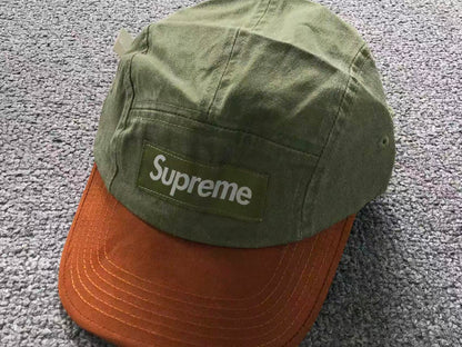 Supreme Suede Visor Camp Cap Light Olive