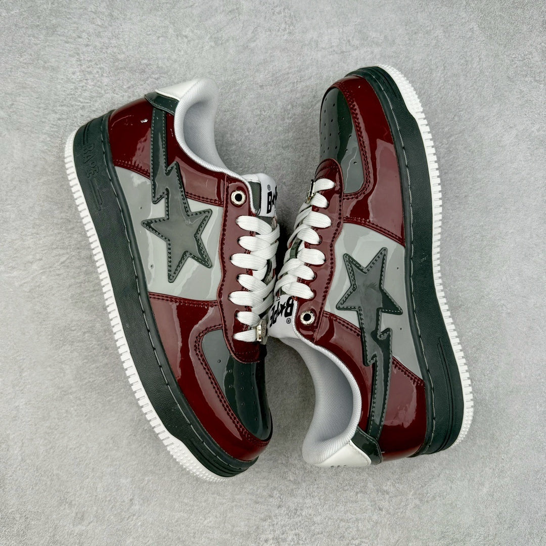 A Bathing Ape Bape Sta Nostalgic Burgundy Grey