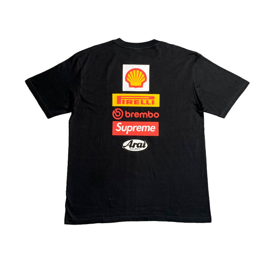 SUPREME DUCATI LOGO TEE BLACK