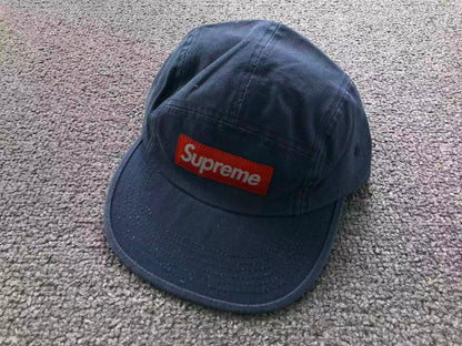 Supreme Canvas Camp Cap Dark Blue