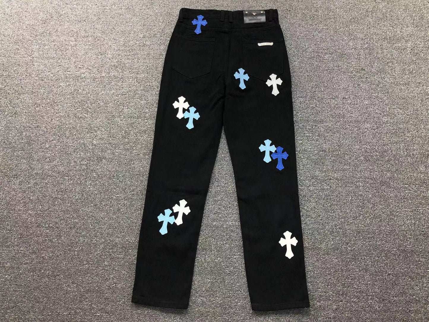 Chrome Hearts Cross Patch Jeans Black