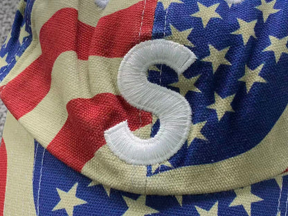 Supreme Pigment Coated S Logo 6-Panel Cap Flag