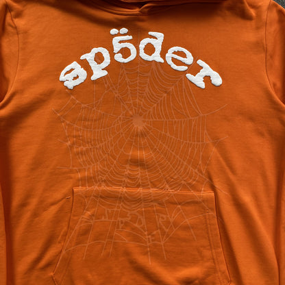 SP5DER LEGACY HOODIE ORANGE